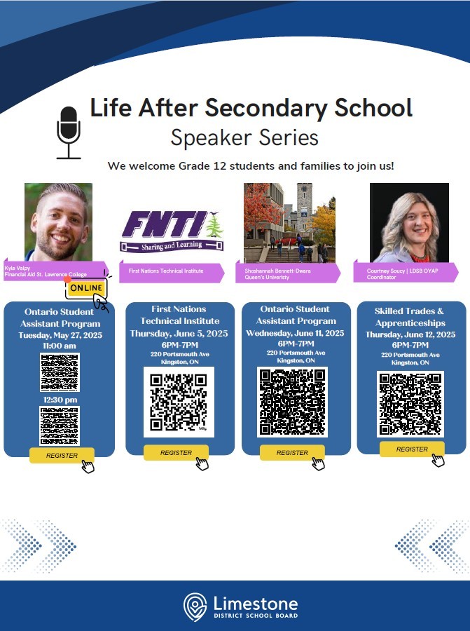 Life after Secondary School Speaker Series